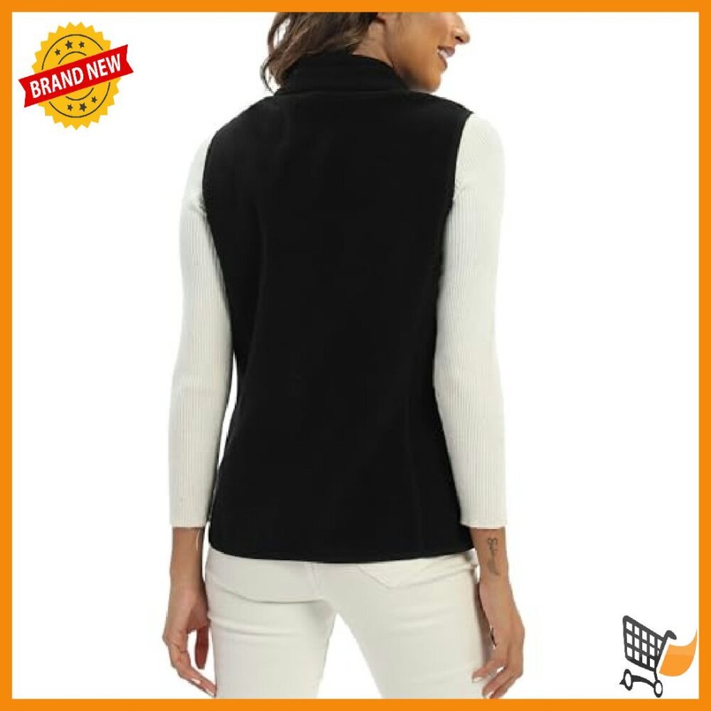 Lightweight Fleece Vest with 6 Pockets for Work & Outdoor Layering - Picture 3 of 8